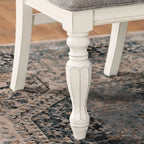 Roundhill Furniture Belleza French Country 5-Piece Dining Set in Antique White and Weathered Oak Finish