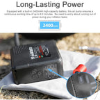 Walmeck 150PSI Cordless Air Pump Tire Inflator for Bicycles and Electric Bicycles, Support Tire Pressure Detecting