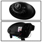 Spyder Volkswagen Beetle 06-10 Projector Headlights - DRL LED - Ebony