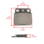 Front & Rear Brake Pads for Suzuki LT500R Quadracer 500 1987 1988 1989 1990