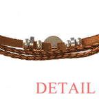 wealth queen q poker bracelet wristband leather jewelry People