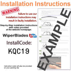 2018 Porsche Macan Beam Blade Wipers (Set of 3) w/Rear Wiper