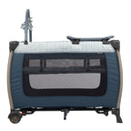 Monbebe Willow Rocking Play Yard with Full Size Bassinet, Plaid