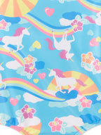 Saint Eve Toddler Girls Unicorn Cosplay Terry Cover-Up & One-Piece Swimsuit, 2-Piece Swim Set, Sizes 2T-4T