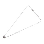 Pre-Owned CARTIER Cartier Trinity necklace CRB7224532 K18WG ceramic diamond white gold Dark Final Point 750 (Good)
