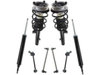 Front and Rear Suspension Strut Coil Spring Shock Absorber Sway Bar Link Assembly Kit - 8 Piece - Compatible with 2007 - 2013 BMW 328i RWD 2008 2009 2010 2011 2012