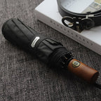 Umbrella Individuals Business 10 Ribs Wood Handle Golf Sun Umbrellas Windproof Anti UV Parasol Clear Umbrella UPF50+