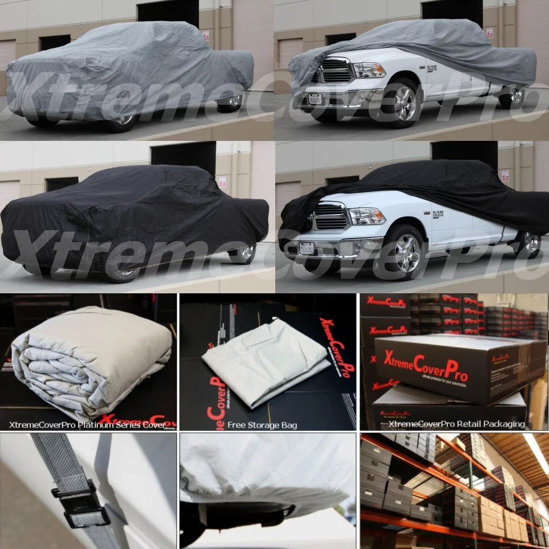 Truck cover fits 2013 2014 2015 2016 2017 2018 2019 Ford F-150 SuperCab 8ft Bed XCP XtremeCoverPro Pro Series Gray