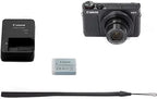 Canon Powershot G9 X Mark II Point & Shoot Digital Camera Bundle w/Tripod Hand Grip, 64GB SD Memory, Case and More Midnight
