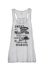 Thread Tank Strong Girls Nurses Individuals Sleeveless Flowy Racerback Tank Top Sport Grey Large