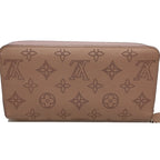 Pre-Owned LOUIS VUITTON Zippy Wallet M61868 Long Monogram Mahina Magnolia (Pink) 083014 (Good)