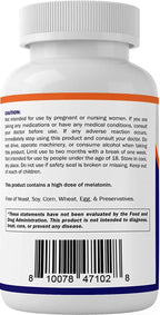 Vitamatic Melatonin 60mg Fast Dissolve Tablets - 60 Vegan Natural Berry Flavor Tablets - Non-Habit Forming - Non-GMO, Gluten Free (2 Bottles)