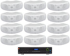 JBL VMA1120 Commercial 70v Amplifier+(12) White Dual 4" Speakers For Restaurant
