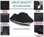 Midnight TOP OF THE LINE JET SKI Cover Compatible for POLARIS SL 700 750 JET SKI PWC COVER 1992 1993 1994 1995 1996 1997 1-2 Seater