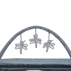 Monbebe Willow Rocking Play Yard with Full Size Bassinet, Plaid