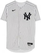Nestor Cortes New York Yankees Player-Worn #65 White Pinstripe Jersey vs. Boston Red Sox on September 25, 2022