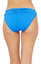 LA BLANCA Gentlemen Blue Stretch Banded Full Coverage Shirred Hipster Swimsuit Bottom 16