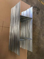 Stake, 50 Metal Stake 10x30 inch x 9 Gauge Galvanized Wire Stake use with 4mm Corrugated Plastic Sign 4mm or 5mm, Pack of 50 Pieces Stake 30'' Tall and 10'' Wide Ship Same Day