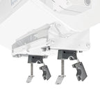 Magma Dual Horizontal Round Standard Rail Mount for Rectangular Grills - T10-580