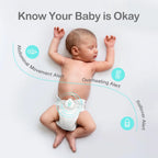 Sense-U Smart Baby Abdominal People Monitor - Tracks Baby's Abdominal Gentlemen Temperature, Rollover and Sleeping Position for Baby Safety with Instant Audio Alerts on Smartphones, Pink