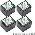 Kastar CGA_DU14 Battery (4_Pack) replace Panasonic CGA_DU06, CGA_DU07, CGA_DU14, CGA_DU21, VW_VBD070 VBD140 VBD210 work with Pan