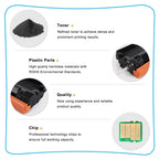 MLTD116L Toner Cartridge Compatible for 116L MLTD116L D116L MLT-D116L SL-M2625D SL-M2825DW SL-M2835DW Dark 2 Pack)