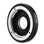 MD- Lens Mount Adapter Ring with Corrective Lens for Minolta MD Lens to Fit for Canon EF Camera Focus Infinity