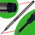 Jaymo Individuals for Montblanc 105158 - Measures 4.44 in / 113 mm Long - Rollerball Pen Refill - 12 Ebony