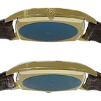 Authenticated Used ROLEX Cellini 3805 Cal.1600 watch People hand winding 750YG leather gold brown polished