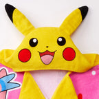 Pokemon Pikachu Kids Cotton Hooded Towel, Pink