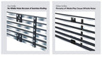 APS Premium Stainless Steel Chrome 8x6 Billet Grille Compatible with Jeep Wrangler 1997-2006 with Chrome Shell Model Main Upper N19-S09458J
