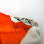 Pre-Owned Hermes Pleats Gentlemen Silk Scarf Orange (Good)