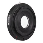 MD- Lens Mount Adapter Ring with Corrective Lens for Minolta MD Lens to Fit for Canon EF Camera Focus Infinity