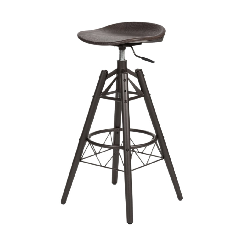 Título técnico en español: Taburete Ajustable de Diseño Moderno con Asiento Ergonómico y Estructura de Metal