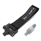 NRG Innovations NRG-TOW-E30BK NRG Innovations TOW-E30BK For 1984 to 1992 BMW E30 318i 318is 325e 325i 325is 325ix 635csi M6 Racing Tow Hook Strap Belt 85 86 87 88 89 90 91 92 93