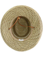 Kenny K Unisex Rush Straw 3 Inch Brim Gambler Hat