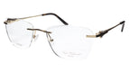 Paul Vosheront Tapered Square Gold & Ebony Acetate Optical Frame 52-18-135 37