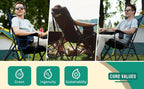 Oversized Camping Chair with Side Pockets - 1 - 17.2 - Enjoy comfort and durability on your outdoor adventures!