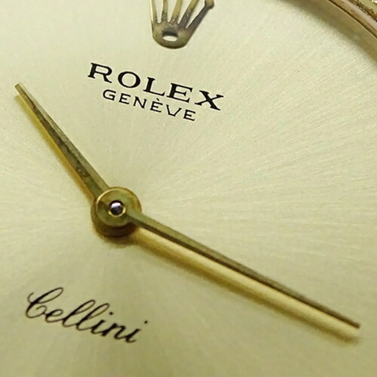Pre-Owned Cellini 3831J People Watch, Hand-wound, 750YG, Leather, Gold, Polished (Fair)