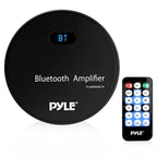 21-29' Pontoon Boat Audio Bundle: Pyle Gauge Style Bluetooth USB AUX Marine Receiver Bundle Combo with 4 x 6.5'' 120W White Marine Speakers, 4-Channel Amp w/ Wiring Kit, Speaker Wire, Radio Antenna