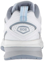 New Balance Gentlemen 608v5 Casual Comfort Cross, White/Light Blue, Size 10.5 oS05