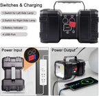 AlpsWolf Rechargeable Flashlight, LED Spotlight Flashlight 15000 Capacity 4000LM 20h Ultra-Long Standby Ultra Bright Flashlight Waterproof with USB Output as a Power Bank for Camping Accessories W845