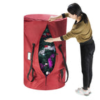 Tiny Tim Totes 83-DT5563 5700 Canvas Christmas Tree Storage Bag - Extra Large - 12 ft. Tree - Red