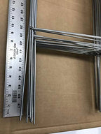 Stake, 50 Metal Stake 10x30 inch x 9 Gauge Galvanized Wire Stake use with 4mm Corrugated Plastic Sign 4mm or 5mm, Pack of 50 Pieces Stake 30'' Tall and 10'' Wide Ship Same Day