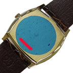 Authenticated Used ROLEX Cellini 3805 Cal.1600 watch People hand winding 750YG leather gold brown polished
