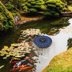 Solar Pond Aerator Pump With Air Hose and Bubble Stone Pond Aerator Fish Tank Oxygenator for Birdbath Fountain Small Pond Circulation