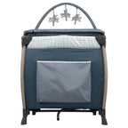 Monbebe Willow Rocking Play Yard with Full Size Bassinet, Plaid
