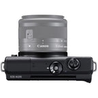 Canon EOS M200 Mirrorless Camera Dark + 55-200mm f/4.5-6.3 IS STM Lens Dark +UV Filter + 64GB + Bag & More!