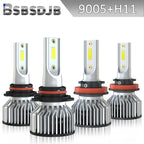 For Ram 1500 2019-2022 Front LED Headlight High Low Beam White Bulbs 9005+H11