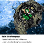 Gosasa Gentlemen Watches Multi Function Military S-Shock Sports Watch LED Digital Waterproof Alarm Watches…
